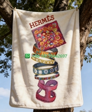 Hermes Throw Blankets